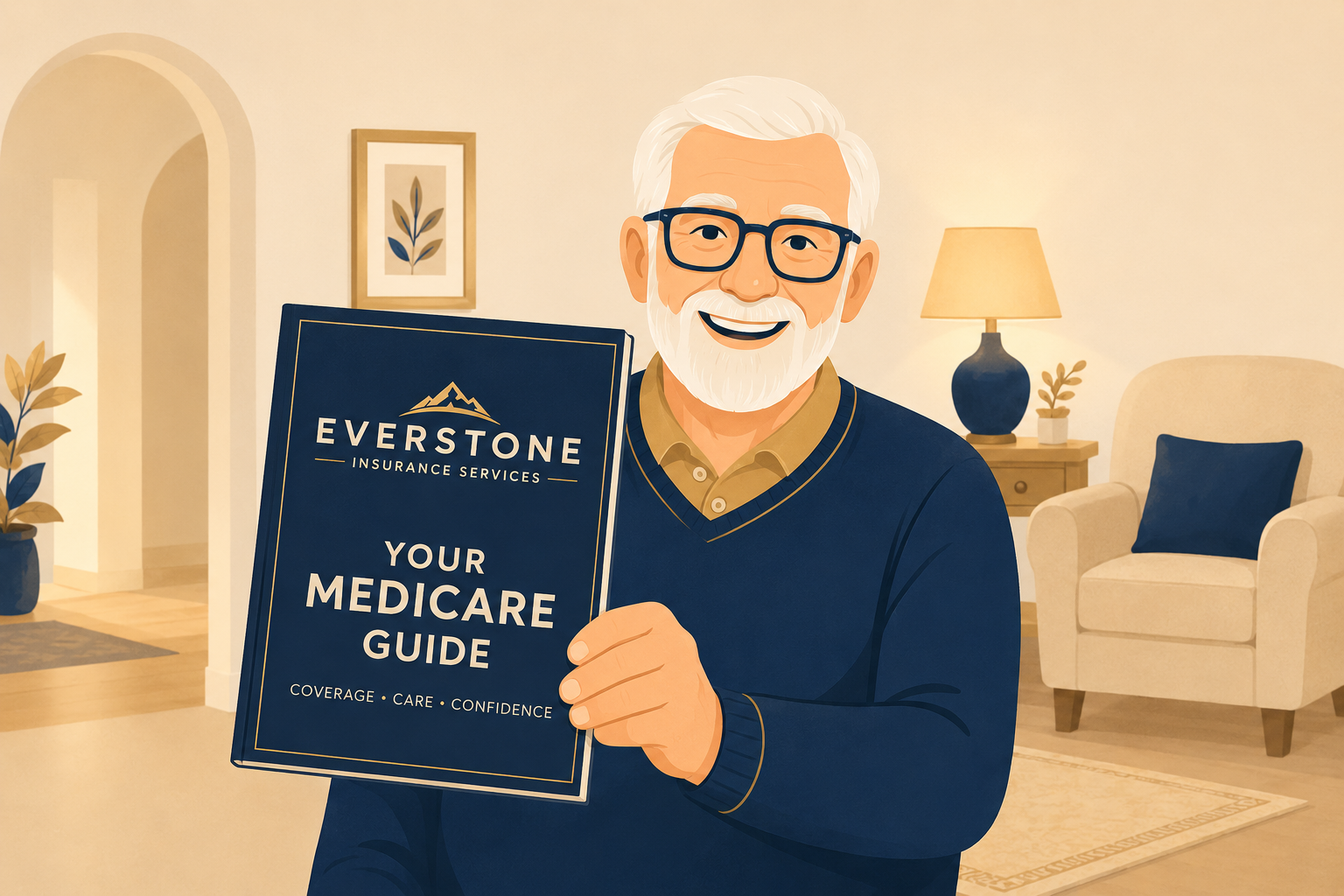 Man holding the Medicare Breakdown guide